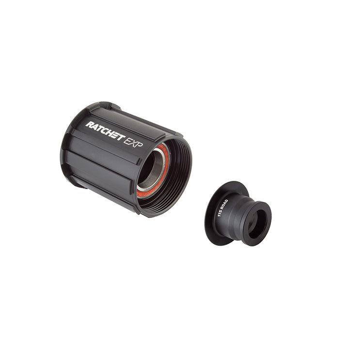 Cuerpo de buje libre DT Swiss Ratchet EXP - Shimano HG 11 Road Light, kit de rodamientos sellados de aluminio con tapa de extremo de 12 x 142 mm