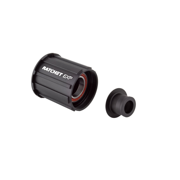 Cuerpo de buje libre DT Swiss Ratchet EXP - Kit de rodamientos sellados de aluminio ligero Shimano HG 11 MTN con tapa de extremo de 12 x 142/148 mm