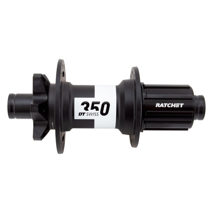 Buje trasero DT Swiss 350 - 12 x 142 mm, 6 tornillos, HG11 MTN, negro, 28 agujeros, 36 puntos