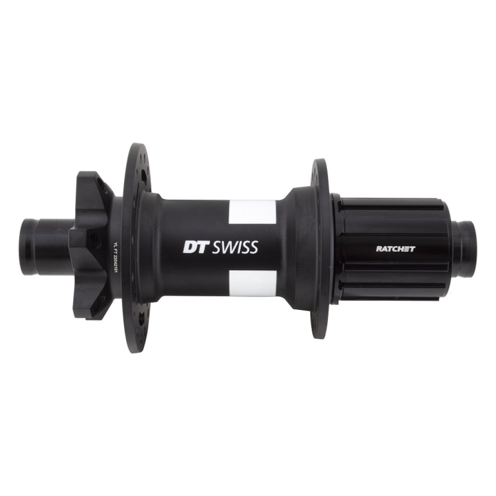 Buje trasero DT Swiss 350 - 12 x 148 mm, 6 tornillos, HG11 MTN, negro, 32 agujeros, 36 puntos