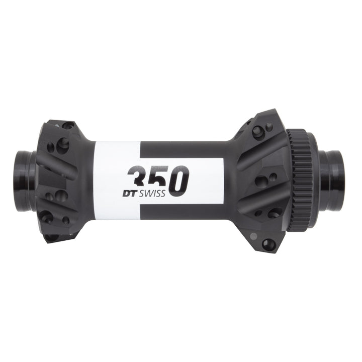 Buje delantero DT Swiss 350 - 15 x 110 mm, Center-Lock, negro, 28 agujeros, tiro recto