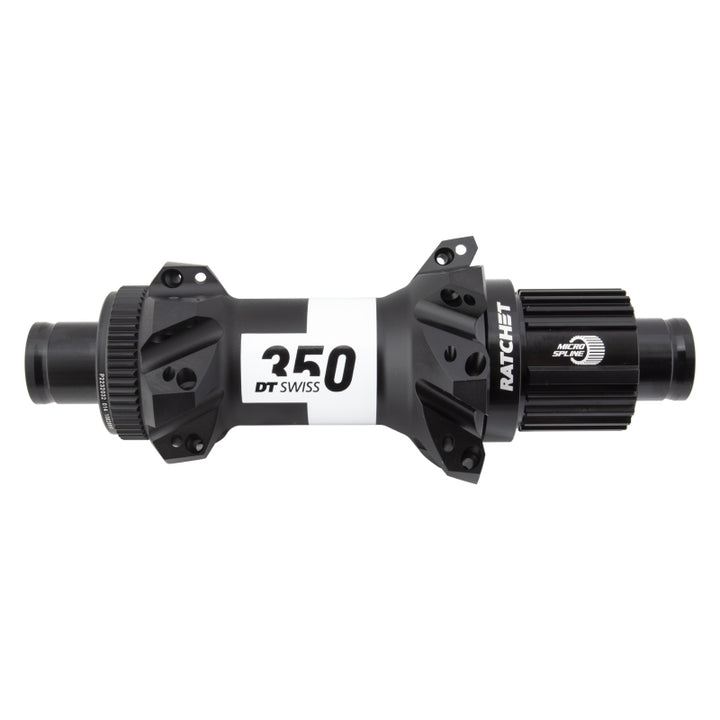 DT Swiss 350 Rear Hub - 12 x 148mm Center-Lock Micro Spline BLK 28H Straight Pull 36pt Straight Pull