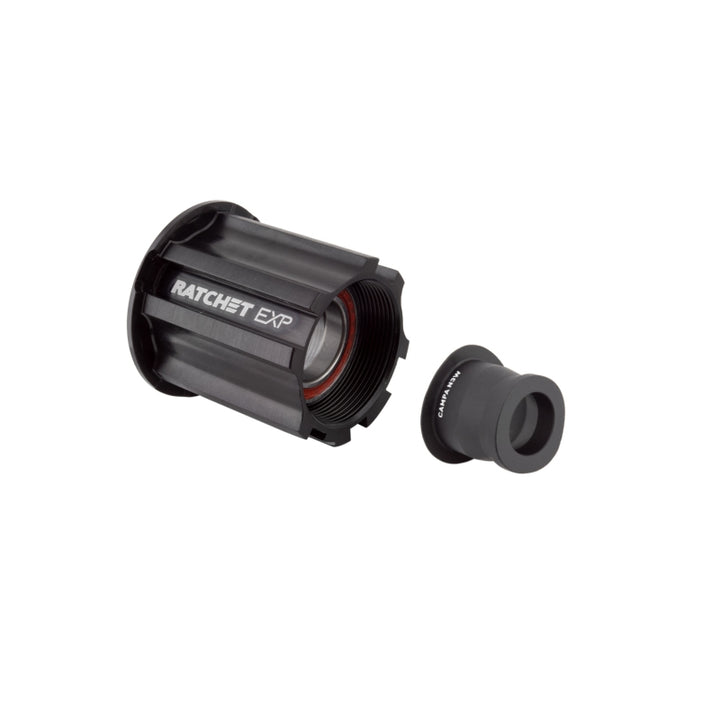 Cuerpo de buje libre DT Swiss Ratchet EXP - Kit de rodamientos sellados de aluminio estándar Campagnolo N3W con tapa de extremo de 12 x 142 mm