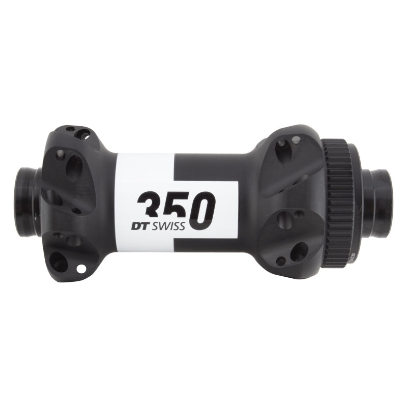 Buje delantero DT Swiss 350 - 12 x 100 mm, Center-Lock, negro, 24 h, tiro recto