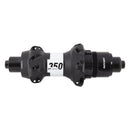 Buje trasero DT Swiss 350 - QR x 130 mm Freno de llanta XDR BLK 24H Tiro recto 36pt Tiro recto