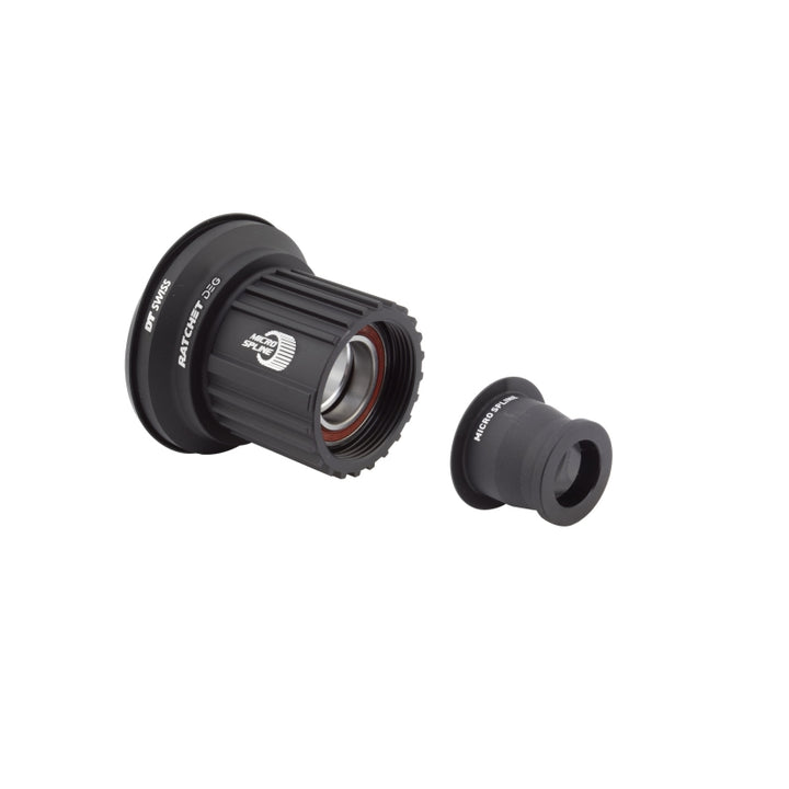 Cuerpo de buje libre DT Swiss Ratchet DEG - Rodamiento de bolas de aluminio ligero Shimano Micro Spline con tapa de extremo de 12 x 148 mm
