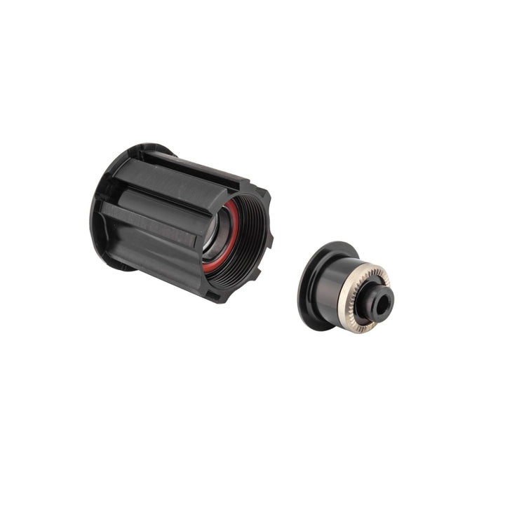 Cuerpo de buje libre de trinquete DT Swiss - Kit de cierre rápido de 130/135 mm con rodamiento sellado de aluminio estándar Campagnolo de 9 a 12 velocidades y tapa de extremo