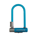 Candado en U Kryptonite Krypto Serie 2 Mini-7 - 3,25 x 7" con llave azul. Incluye soporte.
