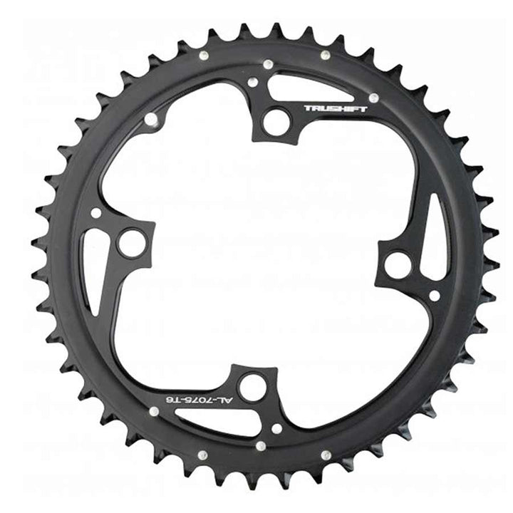 Truvativ 44T 9 sp BCD 104mm 4-Bolt Outer Chainring For 22/33/44 Aluminum Black