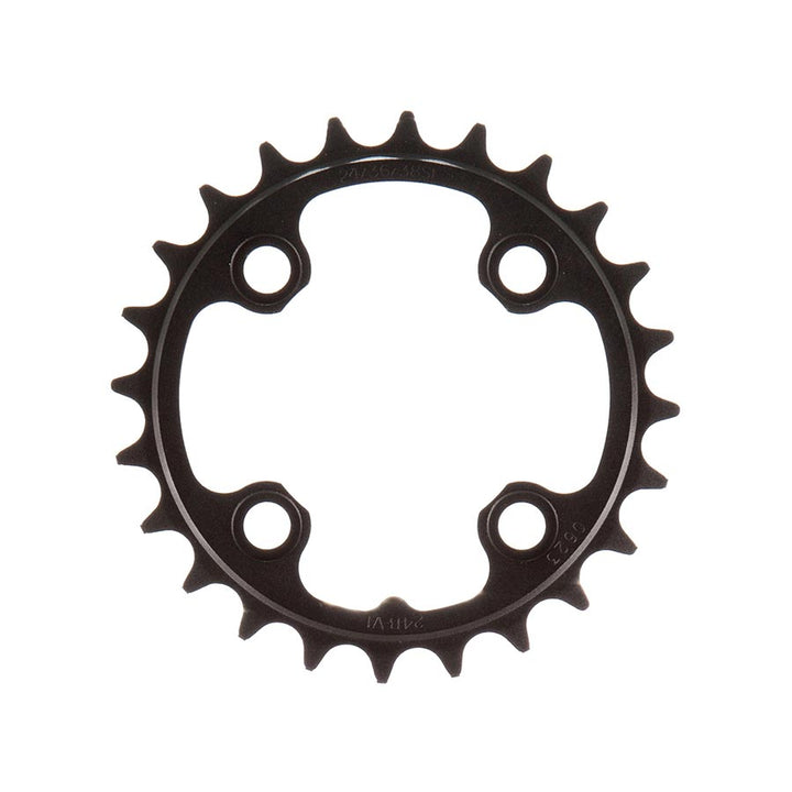 TruVativ/SRAM 24T x 64 mm, 9 velocidades/plato 2x10, aleación negra