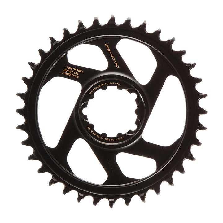 SRAM X-Sync 2 Eagle Direct Mount Chainring 36T Boost 3mm Offset Gold Logo