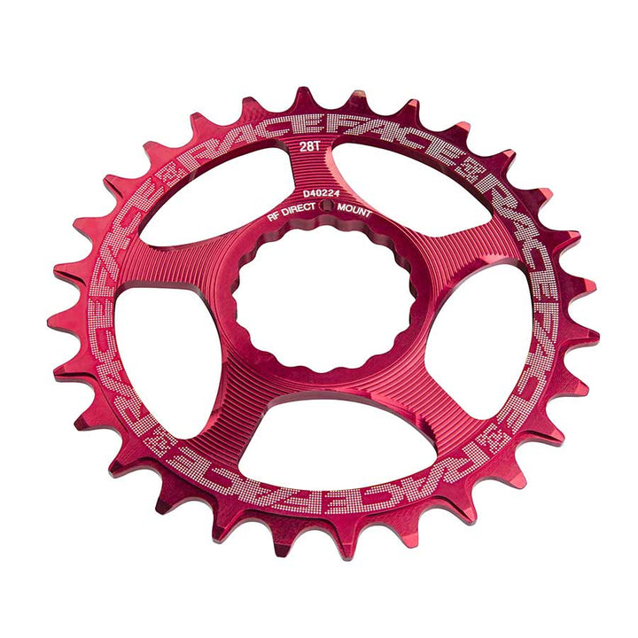 Plato estrecho y ancho RaceFace: montaje directo CINCH 32t rojo