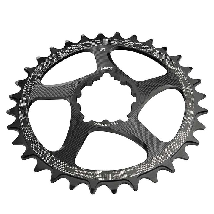 Plato estrecho y ancho RaceFace: montaje directo, compatible con 3 tornillos, 30 dientes, negro