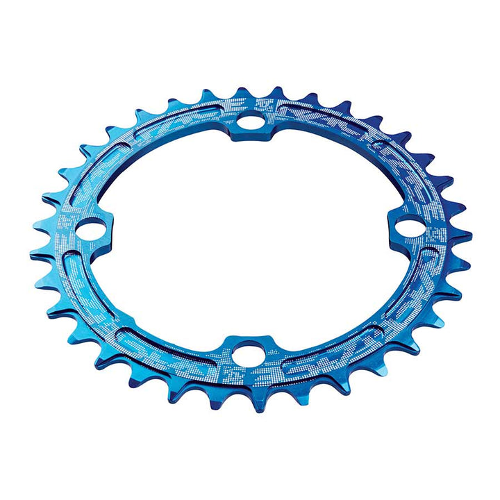 Plato estrecho y ancho RaceFace: 104 mm BCD 34 dientes Azul