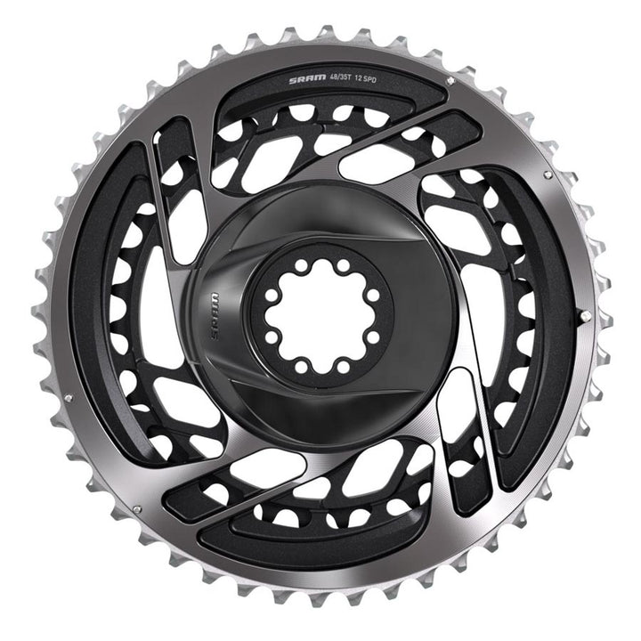 Plato SRAM Red AXS 2x Dientes: 33/46 Velocidad: 12 BCD: Par de montaje directo Aluminio Gris