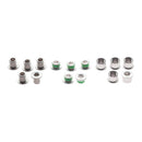 Juego de pernos para plato de aluminio TruVativ Double plus Inner Silver, 10 pernos hexagonales y 5 tuercas hexagonales