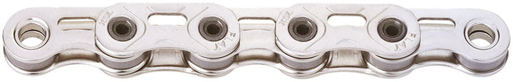 KMC XSL Flat Waxed Chain - 12/13-Speed 126 Links Compatible SRAM T-Type AXS Systems Silver