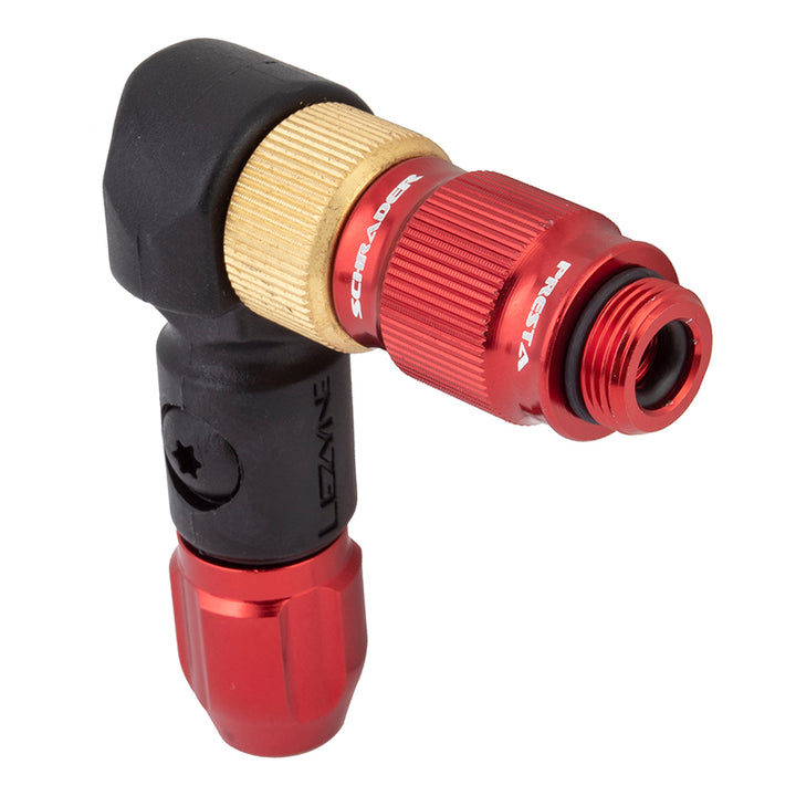 Cabezal de mandril de bomba Lezyne ABS-1 Pro HP: rojo