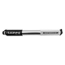 Bomba de alta presión Lezyne Grip Drive con mandril giratorio ABS de 120 PSI, color plateado, 203 mm