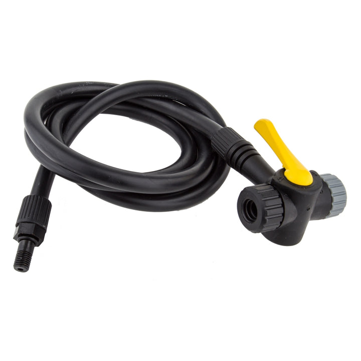 Adaptador de válvula Schrader/Presta TwinHead de Topeak, manguera de 38", compatible con la mayoría de las bombas