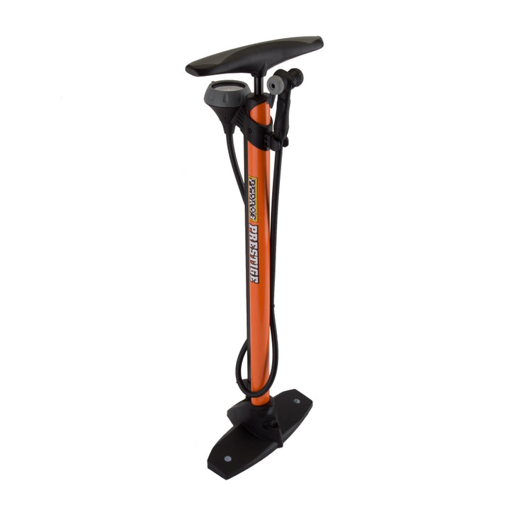 Bomba de pie Pedros Prestige naranja/negro