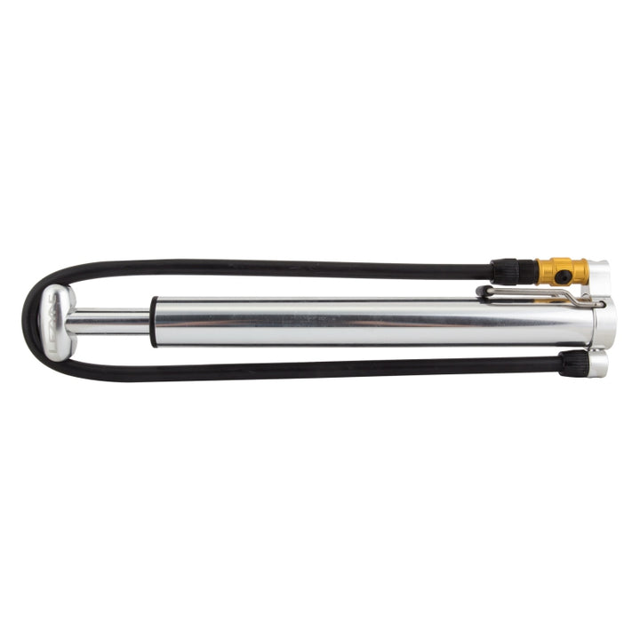 Lezyne Micro Floor Drive HV - Bomba de cuadro de alto volumen plateada