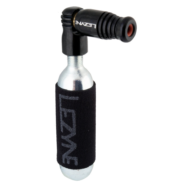 Inflador de CO2 Lezyne Trigger Speed ​​Drive con cartucho de 16 g, color negro