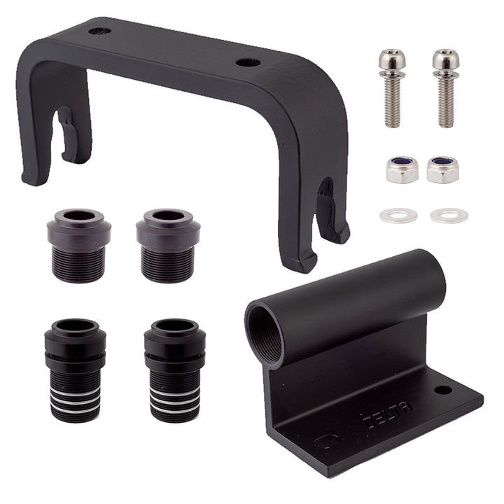 Montaje de horquilla para riel de camión Delta Bike Hitch Pro: eje pasante de 12/15 mm