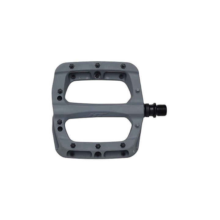 Pedales de plataforma HT Components PA03A Nano P Cuerpo: nailon Eje: Cr-Mo 9/16 gris