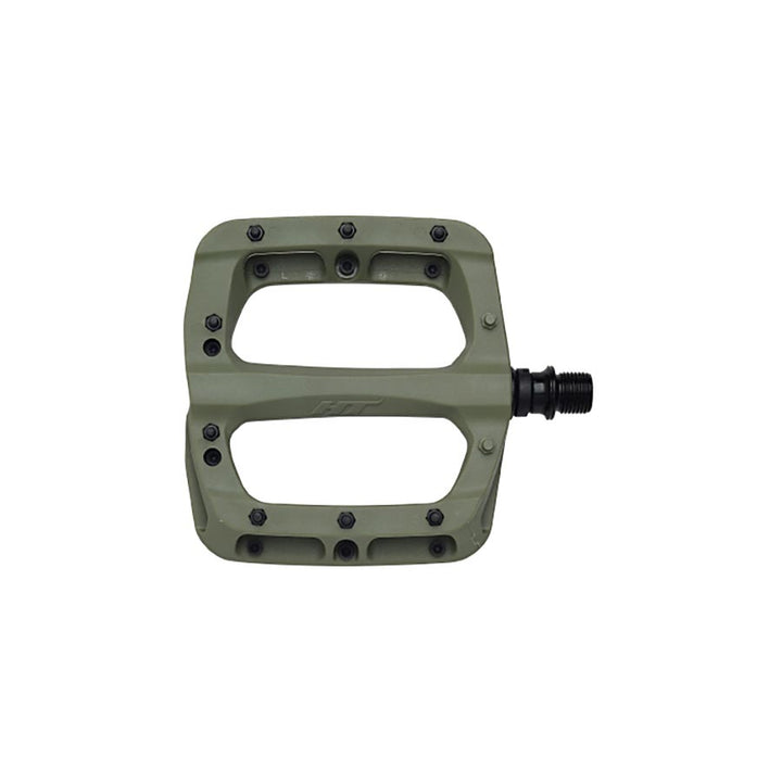 Pedales de plataforma HT Components PA03A Nano P Cuerpo: nailon Eje: Cr-Mo 9/16 verde