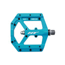 HT Components ME03 EVO+ Platform Pedals Body: Aluminum Spindle: Cr-Mo 9/16 Blue Pair