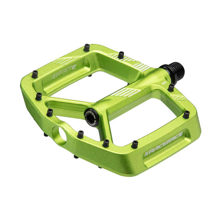 RaceFace Aeffect R Pedals - Platform Aluminum 9/16" Green
