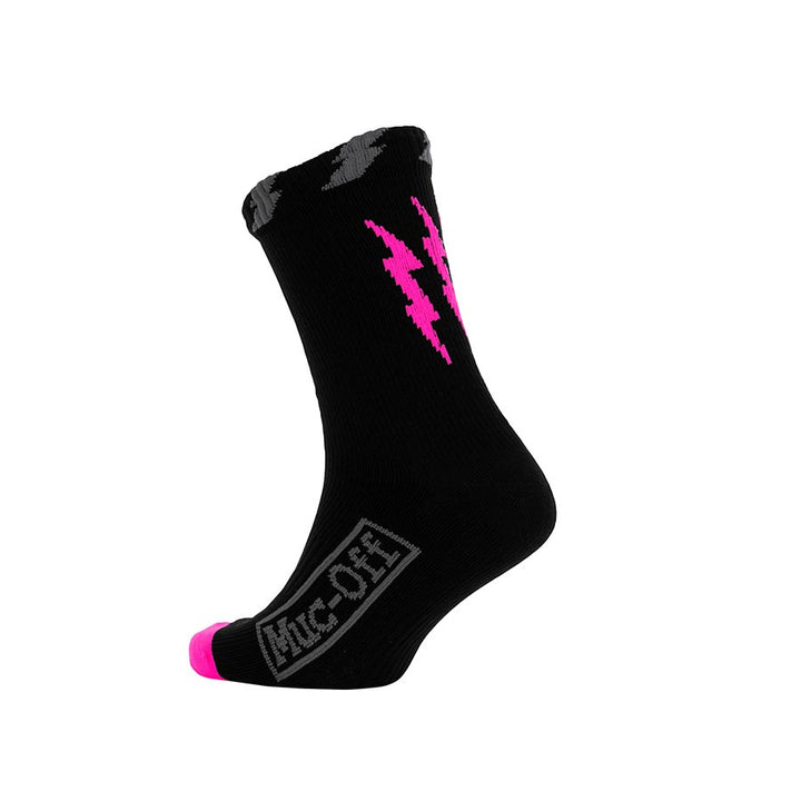 Muc-Off Waterproof Socks Black/Pink LXL Pair