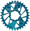 Wheels Manufacturing Direct Mount Chainring - 32t SRAM 3-Bolt Direct Mount 3mm Offset Compatible Hyperglide+ Chain Teal