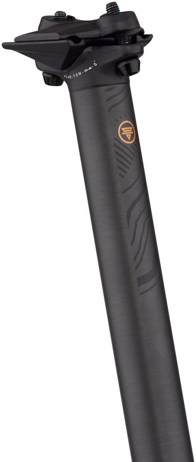 Teravail Stratum Carbon Seatpost - 31.6 x 400mm 18mm Offset Black