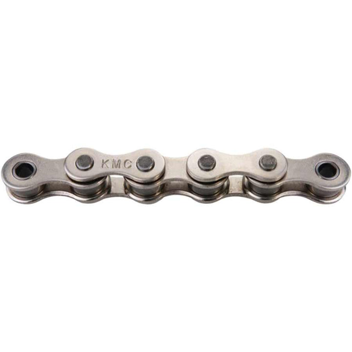 Cadena KMC B1H - Velocidad única, 1/2" x 1/8", 114 eslabones, color plata