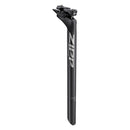 Tija de sillín Zipp Service Course - Diámetro de 27,2 mm, longitud de 350 mm, talón desplazado de 20 mm, acabado Blast BLK B2