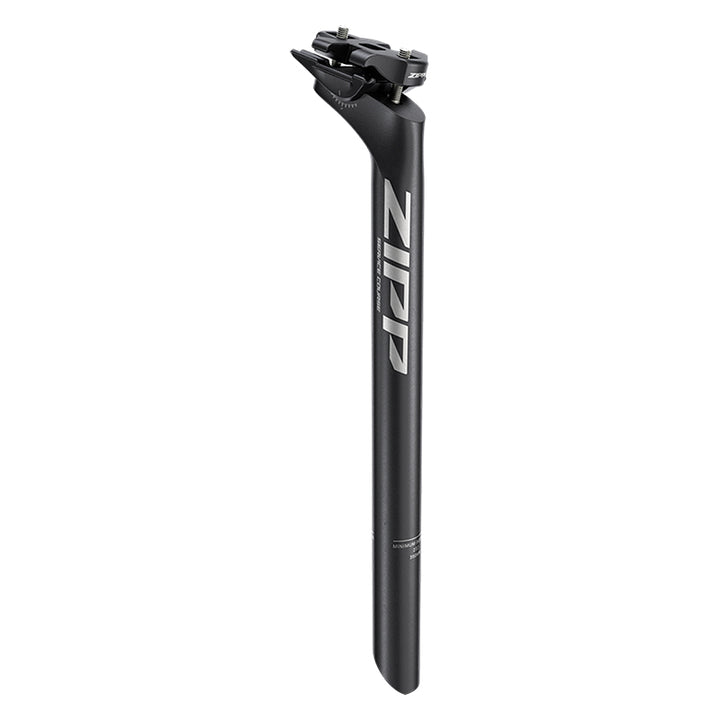Tija de sillín Zipp Service Course - Diámetro de 27,2 mm, longitud de 350 mm, talón desplazado de 20 mm, acabado Blast BLK B2