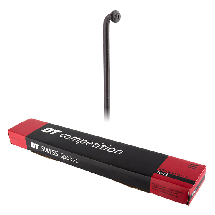 DT Swiss Competition Spoke: 2.0/1.8/2.0mm 284mm J-bend Black Box of 100
