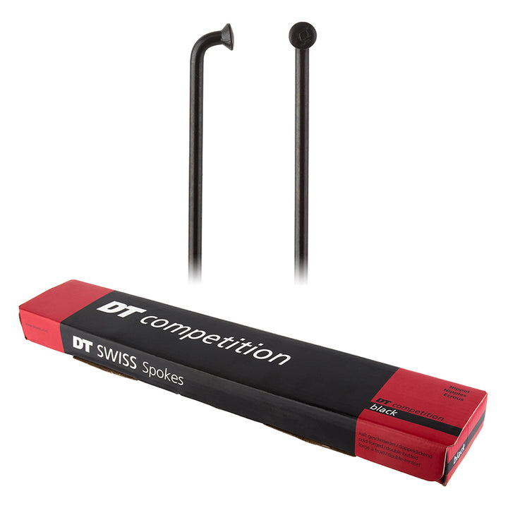DT Swiss Competition Spoke: 2.0/1.8/2.0mm 288mm J-bend Black Box of 100