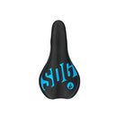 SDG Fly Jr Saddle Steel Rails - Blk/Cyan