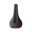 Sillín SDG Bel-Air V3 Max con raíles de aleación de lujo, negro/rojo