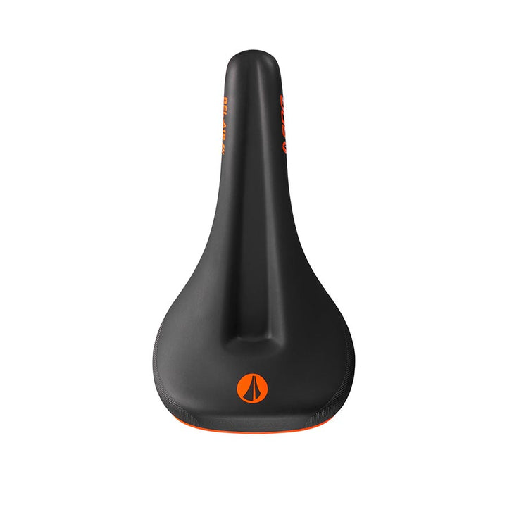 Sillín SDG Bel-Air V3 Max con raíles de aleación de lujo, negro/naranja