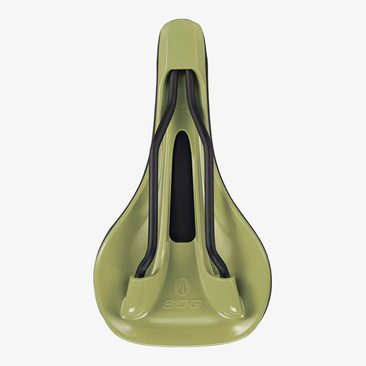 Sillín SDG Bel-Air V3 Max Lux-Alloy negro/verde oliva