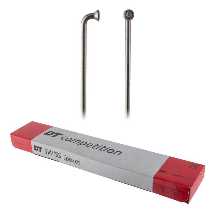 DT Swiss Competition Spoke: 2.0/1.8/2.0mm 260mm J-bend Silver Box of 100