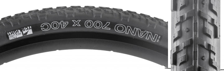 Neumático WTB Nano - 700 x 40 TCS Tubeless Plegable Negro Rodamiento Ligero/Rápido