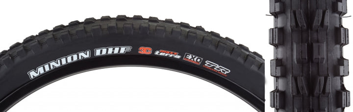 Neumático Maxxis Minion DHF - 27,5 x 2,5 sin cámara plegable BLK 3C Maxx Terra EXO Wide Trail