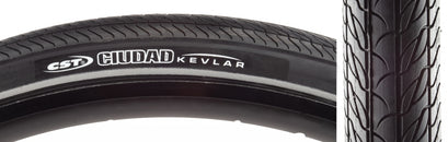 Neumático CST Ciudad - 700 x 32 Clincher Wire Black Aramida Protección antipinchazos