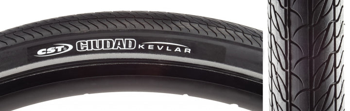 Neumático CST Ciudad - 700 x 32 Clincher Wire Black Aramida Protección antipinchazos