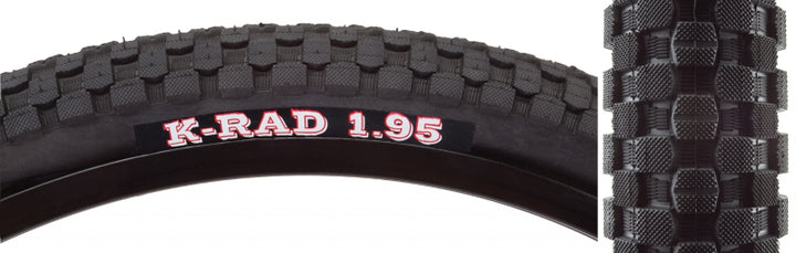 Neumático Kenda K-Rad - 20 x 1,95 Clincher Wire Negro